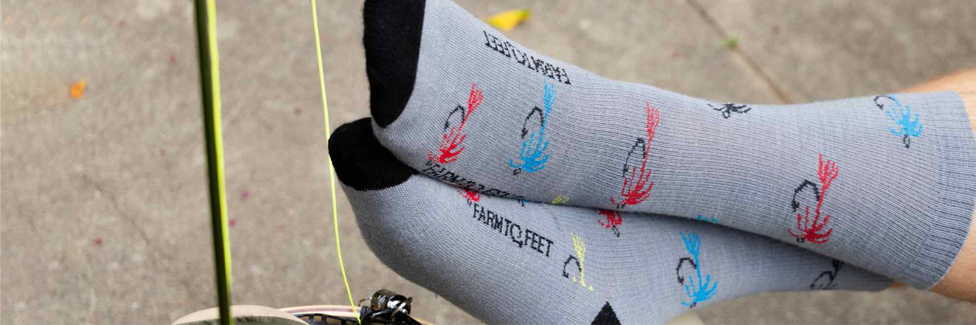 Men's Socks Header Image Text Overlay