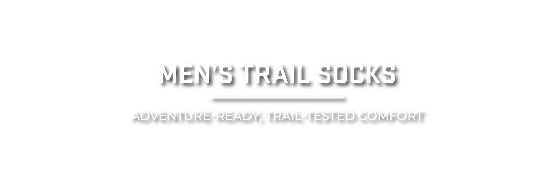Men's Trail  Header Image Text Overlay