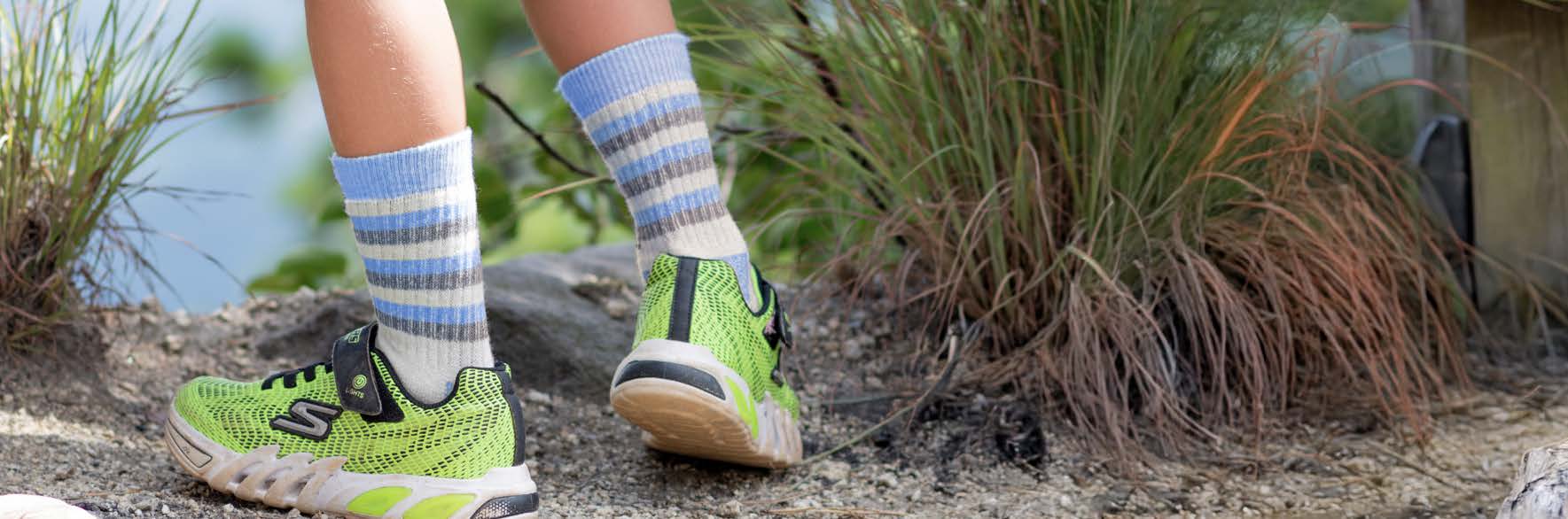 Kid's Socks  Header Image Text Overlay