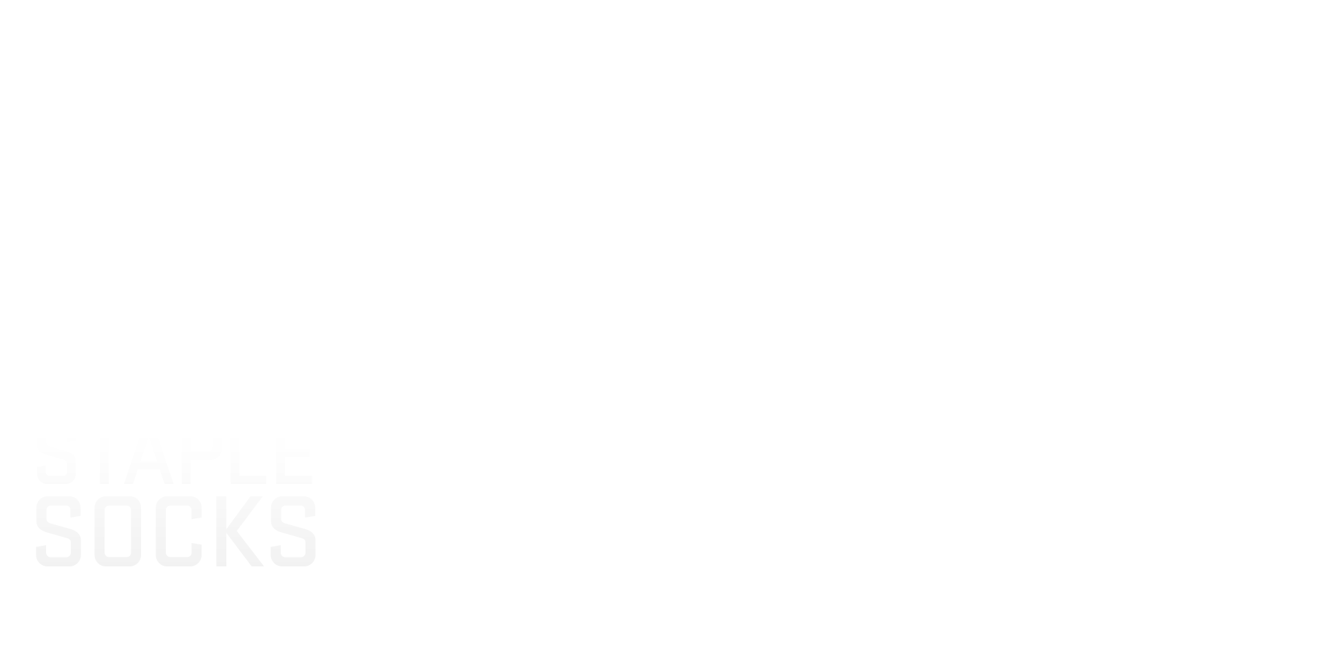 Staple Socks  Header Image Text Overlay