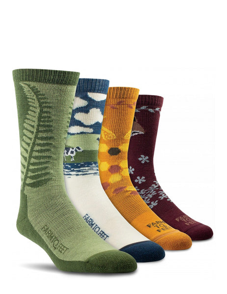 Everyday Charm: 4 Pairs CREW Lightweight