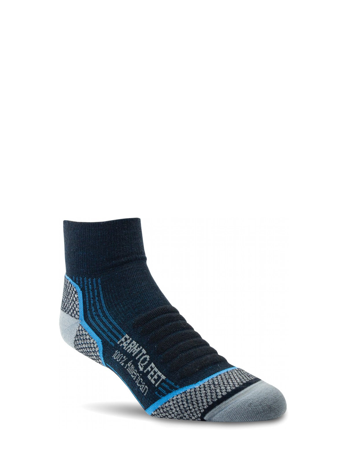 ファーム トゥ フィート メンズ 靴下 アンダーウェア Farm To Feet Damascus 1/4 Crew Light Targeted  Cushion Socks Charcoal 上半期1位SALE！ インナー・下着・ナイトウェア